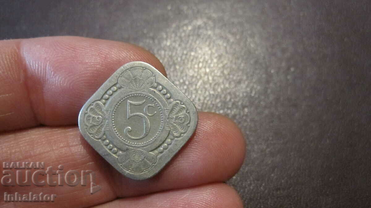 1913 5 cent Olanda