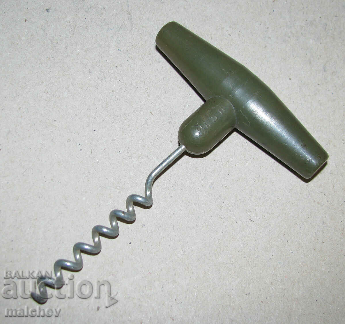 Old Russian corkscrew with plastic handle, excellent