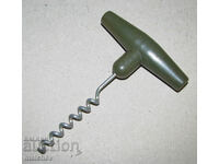 Old Russian corkscrew with plastic handle, excellent