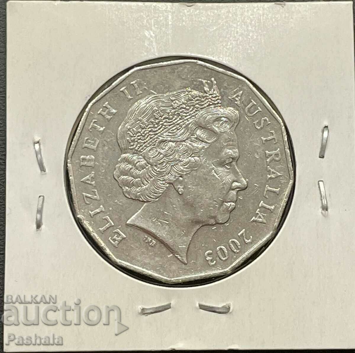 Australia 50 cents 2003 with price 7.00 BGN | € 3.58