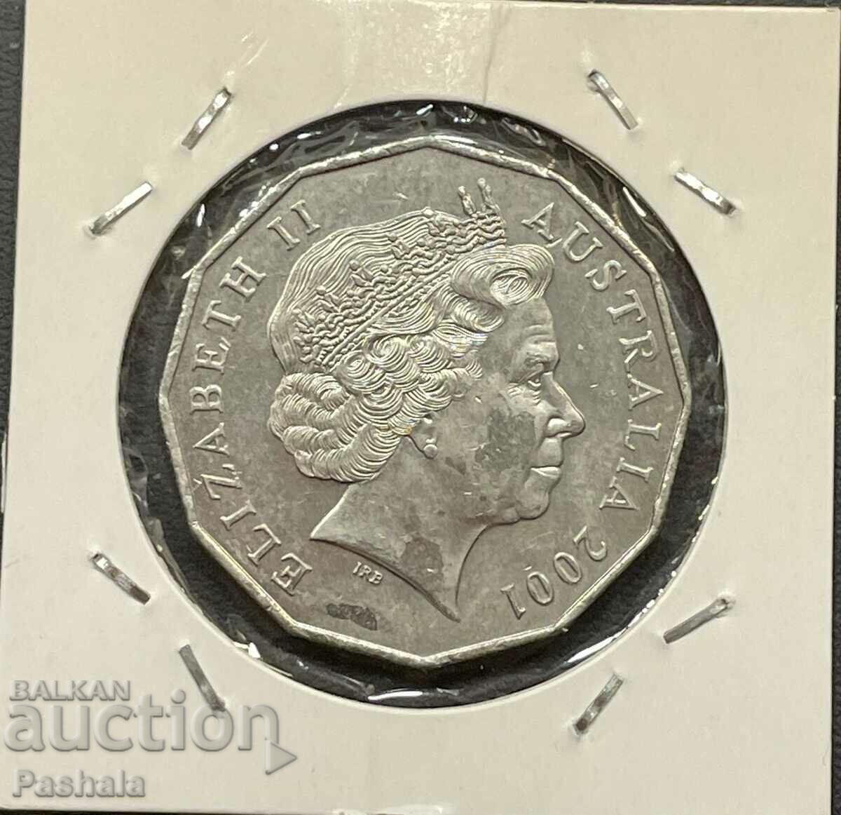 Australia 50 cents 2001 with price 7.00 BGN | € 3.58 Australia 50 cents 2001 with price 7.00 BGN | € 3.58