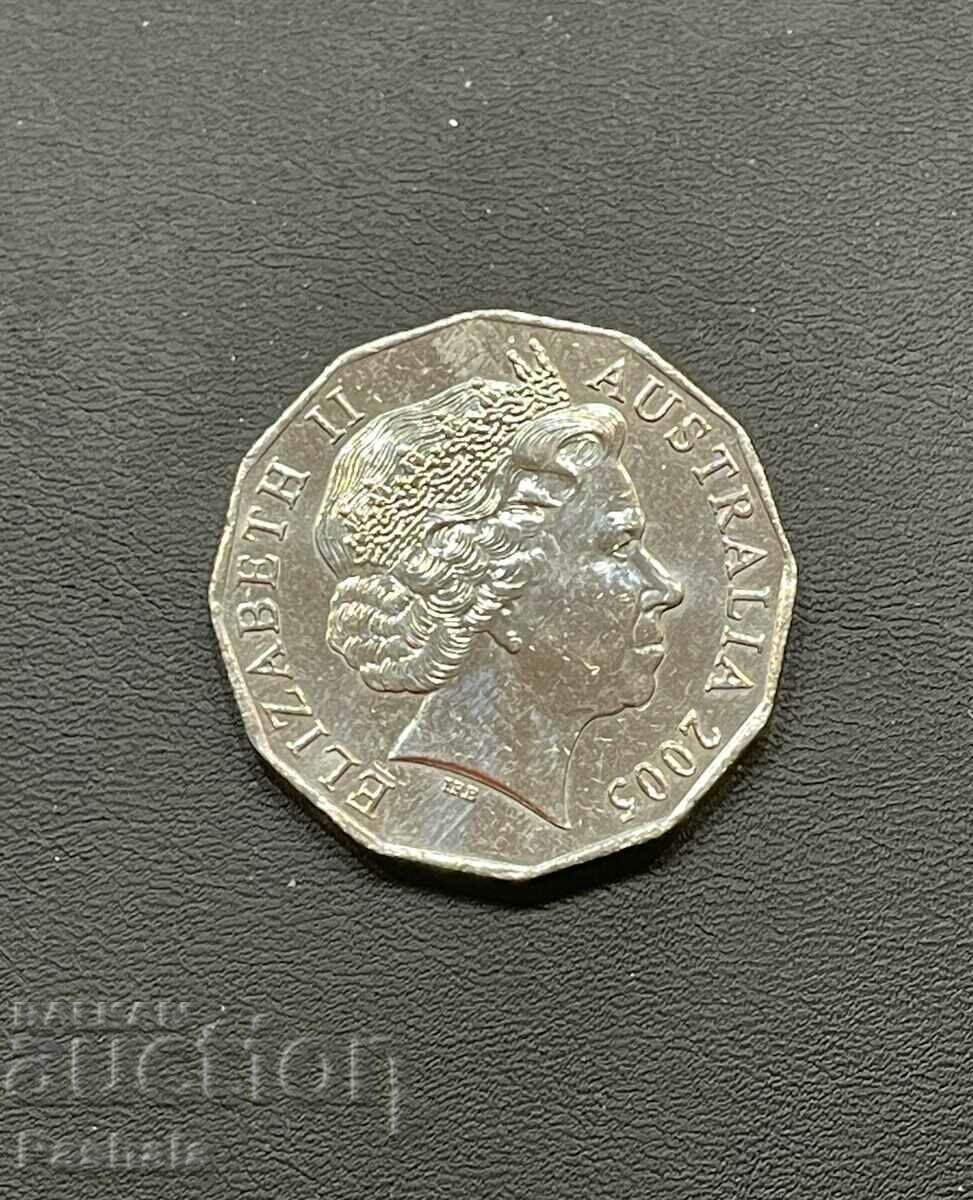 Australia 50 cents 2005 with price 7.00 BGN | € 3.58 Australia 50 cents 2005 with price 7.00 BGN | € 3.58