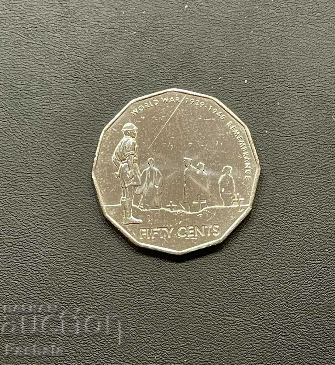 Австралия 50 цента 2005 г.