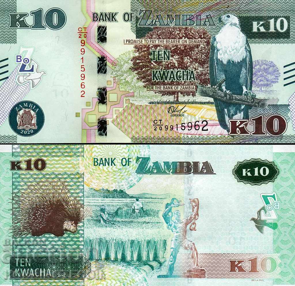 ZAMBIA ZAMBIA 10 Kwachi emisiune - numărul 2020 NOU UNC ZAMBIA ZAMBIA 10 Kwachi emisiune - numărul 2020 NOU UNC