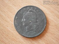 dos centavo 1891 10 centavo Argentina