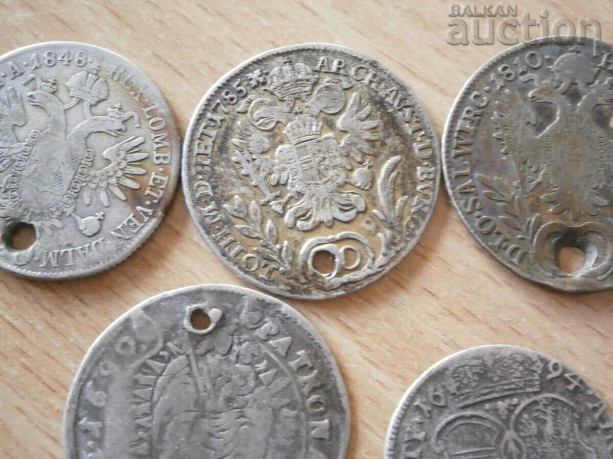 silver coins for costume jewelry - 5 silver coins for costume jewelry - 5