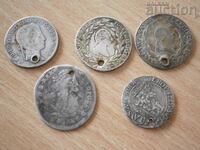 ασημένια νομίσματα για ενδυματολογικά κοσμήματα