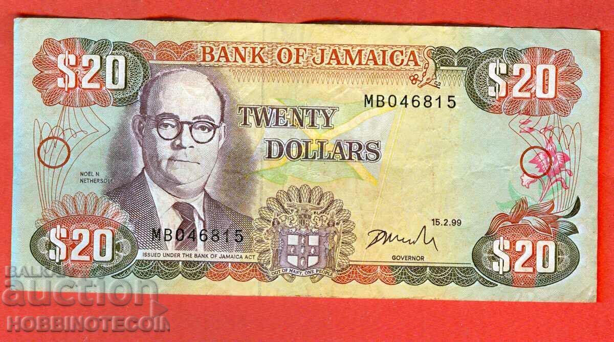 ЯМАЙКА JAMAICA 20 $ емисия issue 1999