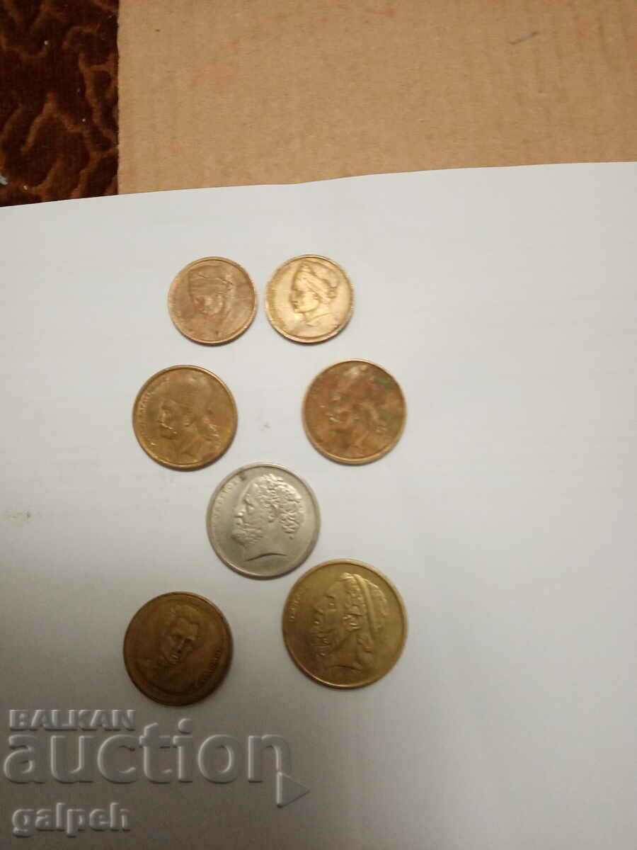 Delivery of LOT OF COINS - GREECE - 7 pcs. - BGN 1.4 Delivery of LOT OF COINS - GREECE - 7 pcs. - BGN 1.4