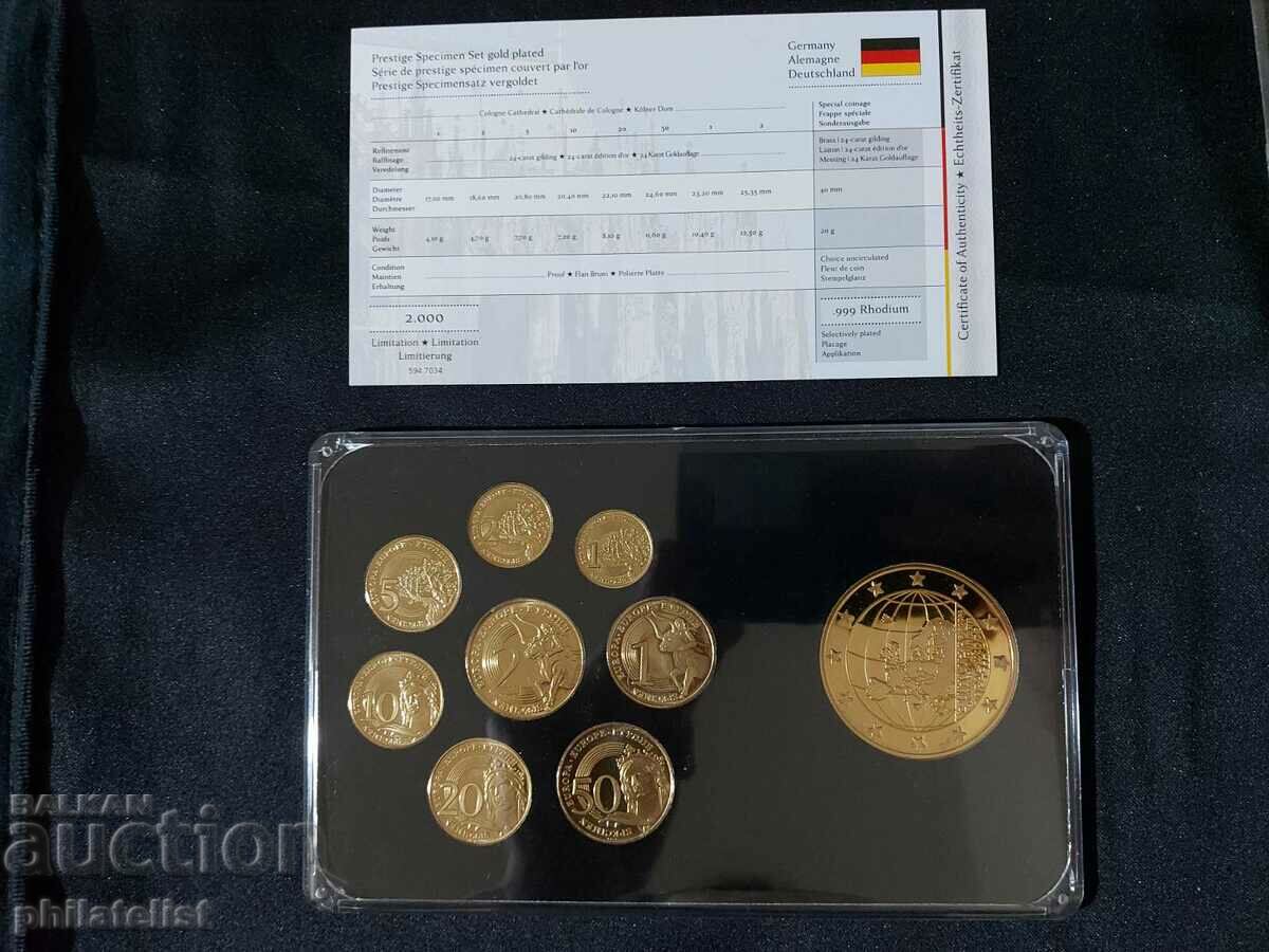 Gold trial Euro Set - Germany + medal with price 31.00 BGN | € 15.85 Gold trial Euro Set - Germany + medal with price 31.00 BGN | € 15.85