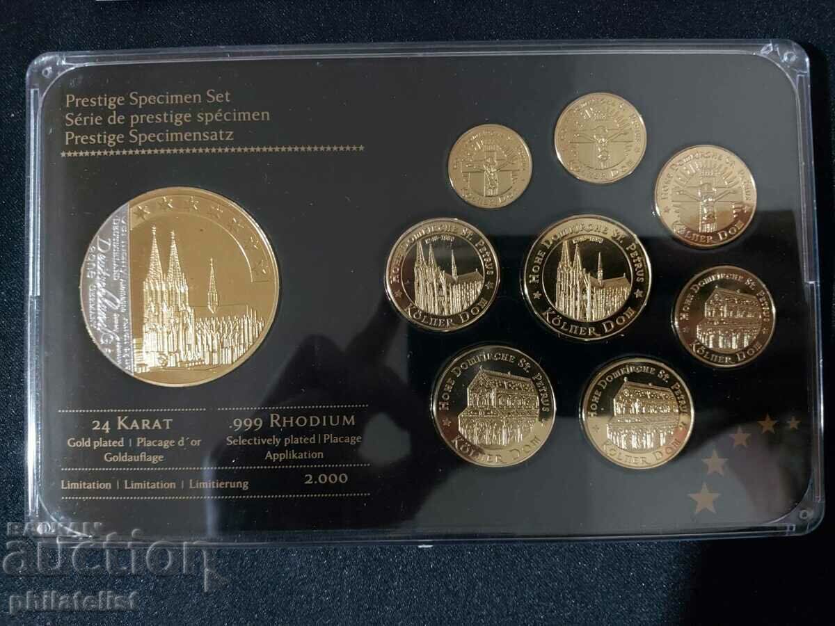 Позлатен пробен Евро Сет - Германия + медал