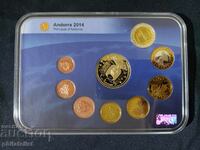 Андора 2014 - Пробен Евро Сет , 9 монети