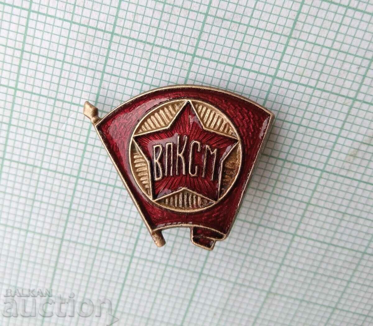 Auction 15092 Badge - VLKSM - bronze enamel Auction 15092 Badge - VLKSM - bronze enamel