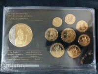 Set Euro trial cu aur - Vatican 2014 + medalie