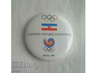 Badge Olympic Committee of Yugoslavia - Seoul 1988