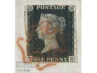 WORLD'S FIRST POSTAGE STAMPS Black Penny 1840