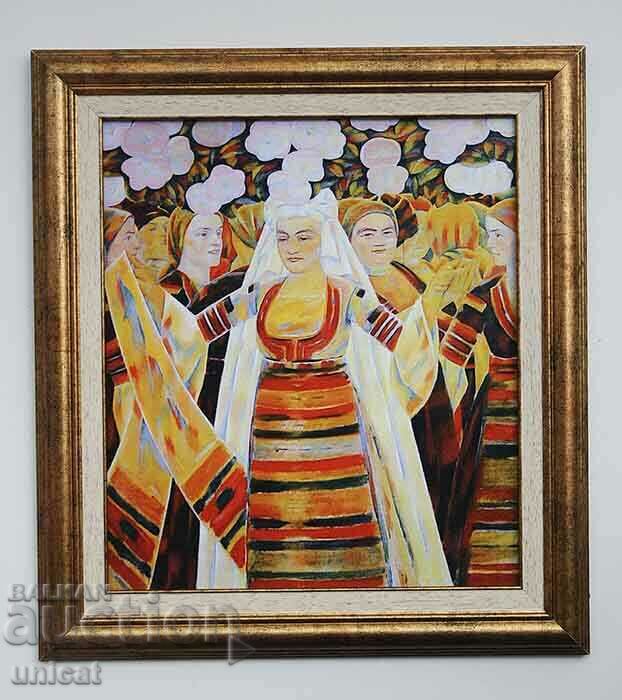 Bulgarian wedding, Vladimir Dimitrov - Master, painting