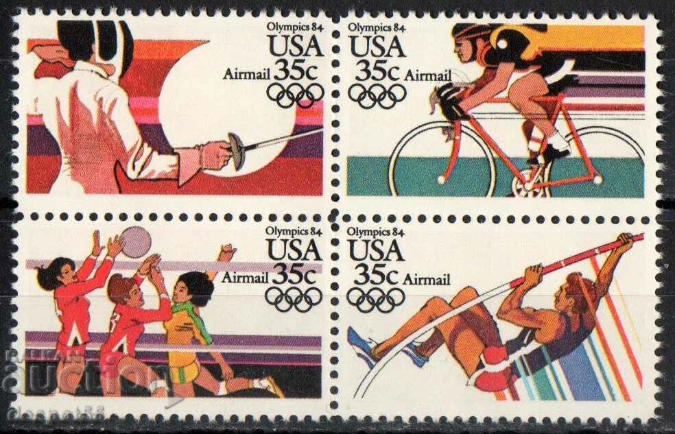 1983. SUA. Jocurile Olimpice - Los Angeles, SUA. Bloc.