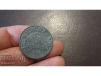 1942 год  25 цента Холандия - цинк