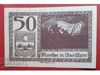 Банкнота-Австрия-Г.Австрия-Мондзее-50 хел.1920-кафяво-синя
