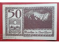 Банкнота-Австрия-Г.Австрия-Мондзее-50 хел.1920-кафяво-синя