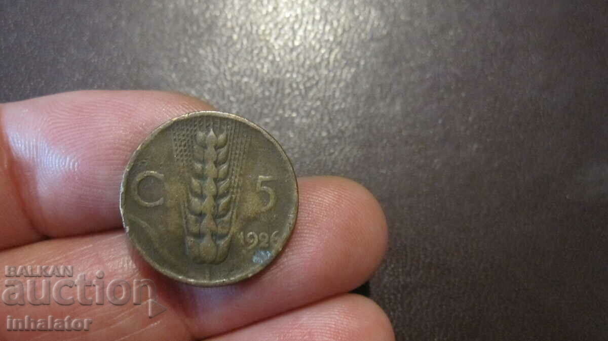 1926 5 centesimi - Italy