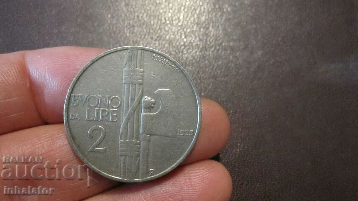 1923 2 lire - Italy