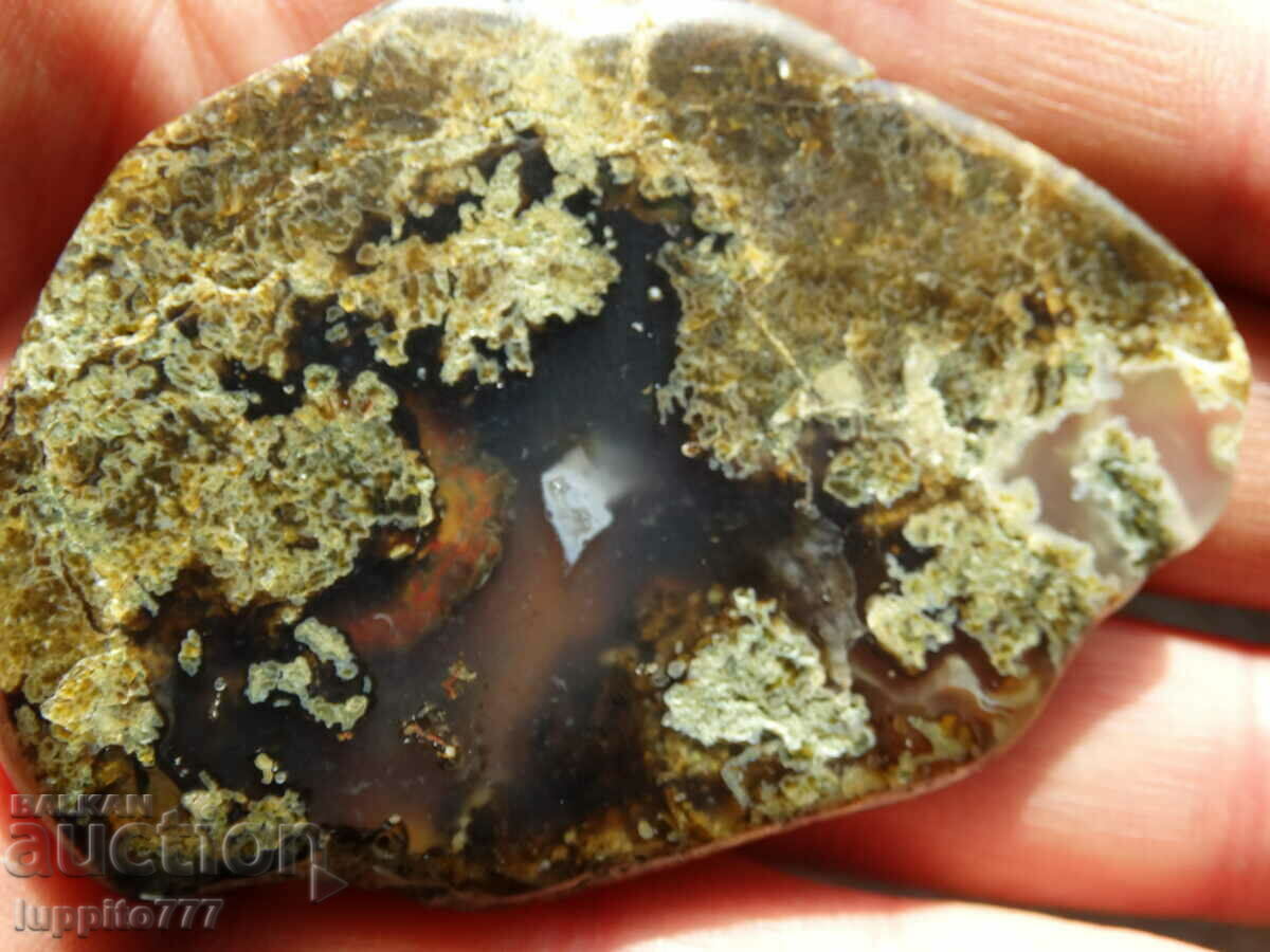 257 ct natural moss agate with carnelian - 7 257 ct natural moss agate with carnelian - 7