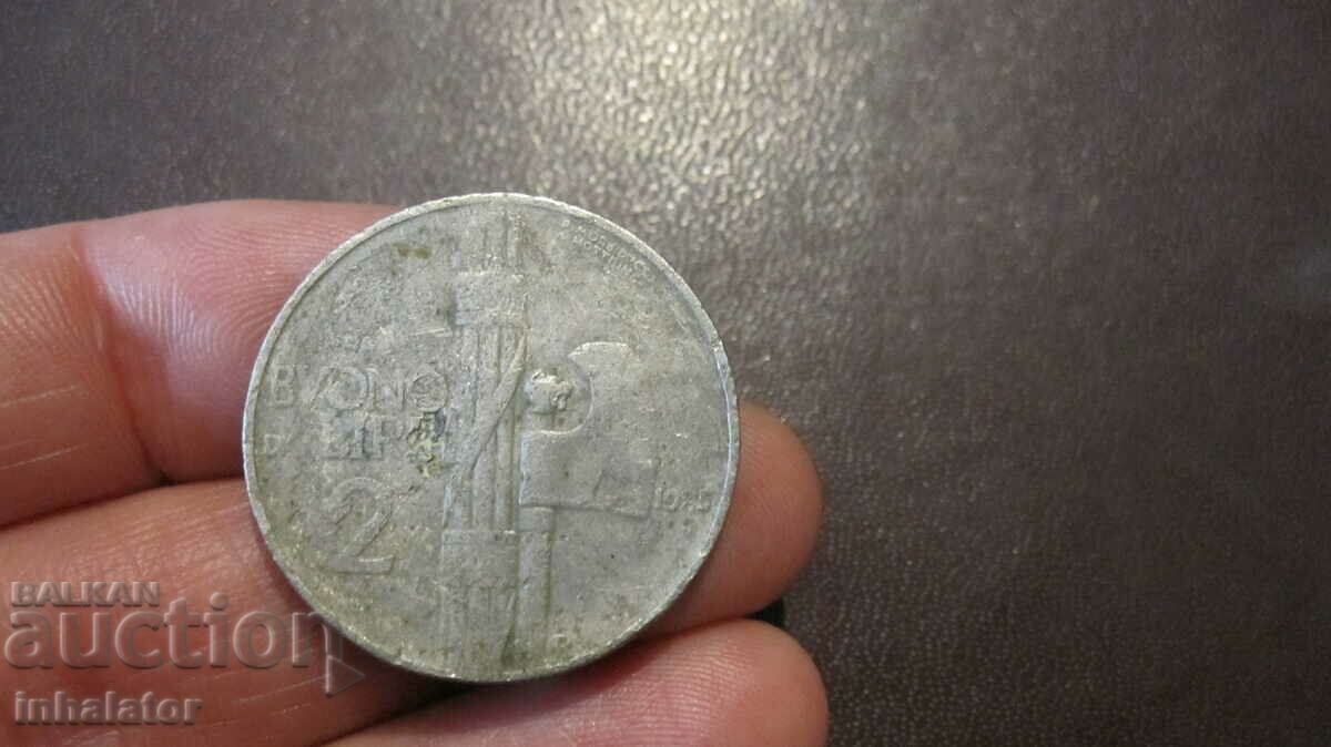 1925 έτος 2 λίρες - Ιταλία