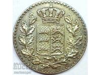 Saxonia 1/2 Pfennig 1866 Statele Germane Patină