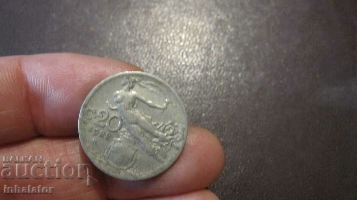 1922 20 centesimi - Italy