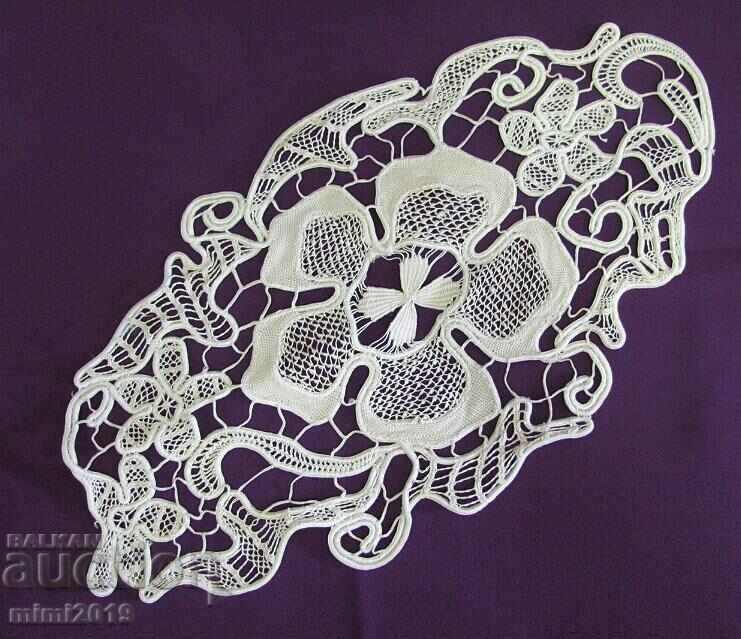 Pătură croșetată manual anilor 40, carouri - 7 Pătură croșetată manual anilor 40, carouri - 7