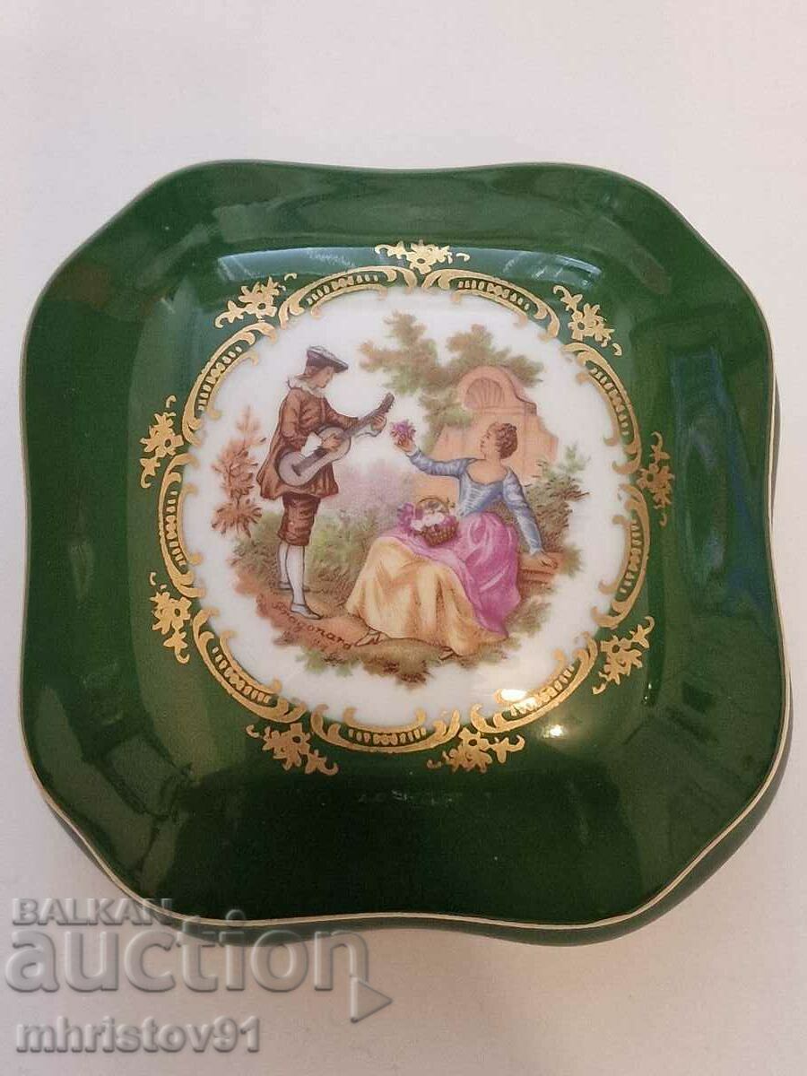 Hand painted Limoges porcelain box