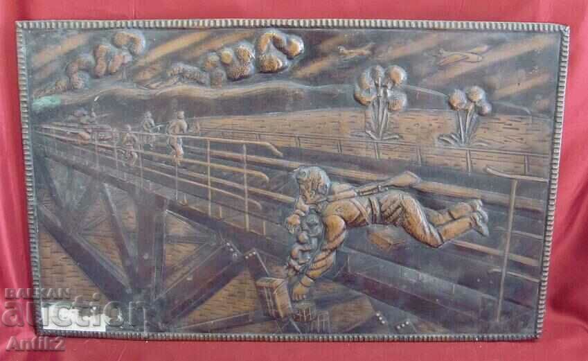 60's Engraving on Copper 57x34 cm. USSR