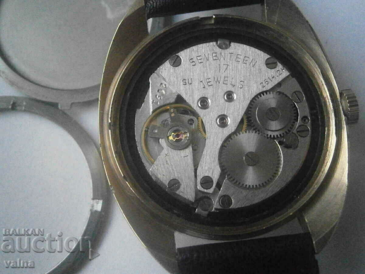 POLJOT 2614.2H, 17 κοσμήματα! Θήκη - 36 mm! ΕΣΣΔ - 7