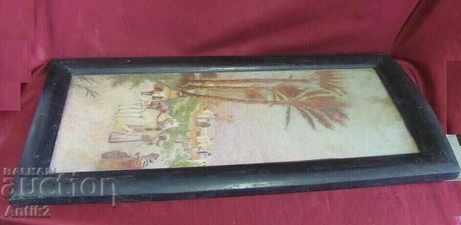 19th Century Handmade Tapestry, Rare Painting - 6 19th Century Handmade Tapestry, Rare Painting - 6