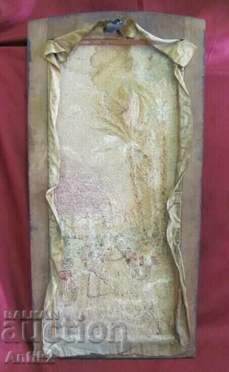 19th Century Handmade Tapestry, Rare Painting - 7 19th Century Handmade Tapestry, Rare Painting - 7