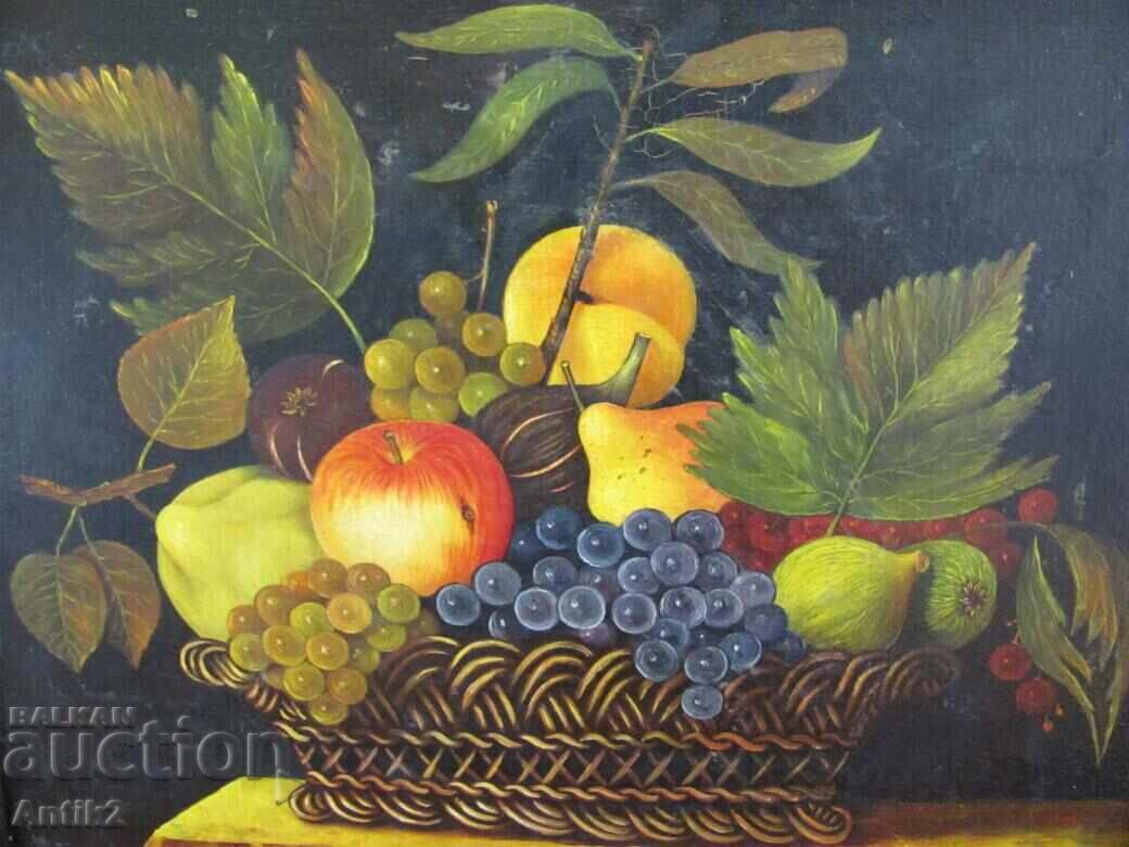 Auction Original Painting Still Life Signed 60x50 cm. Auction Original Painting Still Life Signed 60x50 cm.