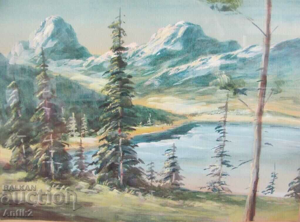30's Original Watercolor "Rila Lake" with price 140.00 BGN | € 71.58 30's Original Watercolor "Rila Lake" with price 140.00 BGN | € 71.58