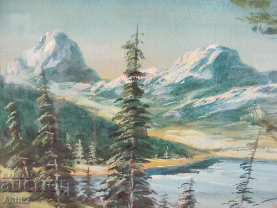 Delivery of 30's Original Watercolor "Rila Lake" Delivery of 30's Original Watercolor "Rila Lake"