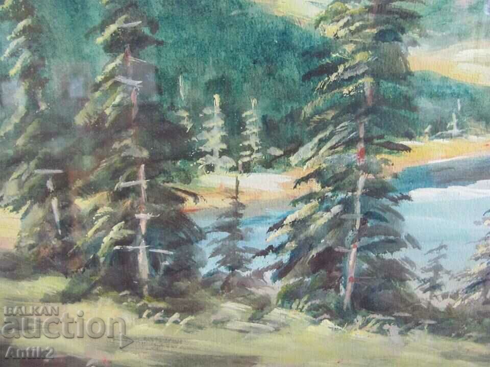 30's Original Watercolor "Rila Lake" - 6 30's Original Watercolor "Rila Lake" - 6