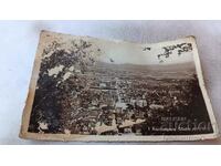 Carte poștală Kyustendily Vedere generală Gr. Paștele 1936