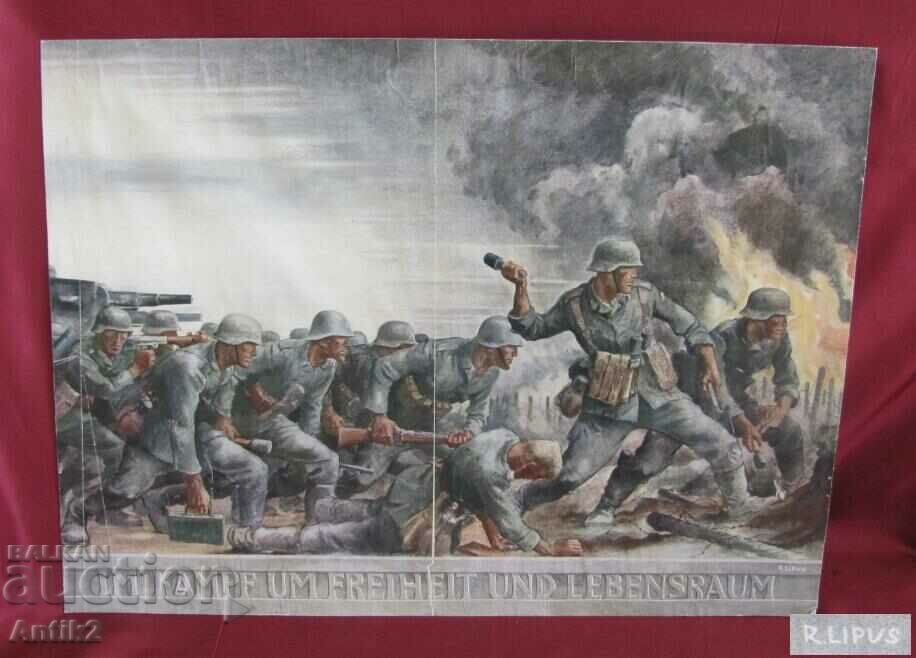 Poster de propagandă al celui de-al doilea război mondial Germania