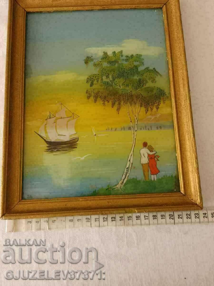 a beautiful landscape picture painted on the inside of a stick with price 59.00 BGN | € 30.17 a beautiful landscape picture painted on the inside of a stick with price 59.00 BGN | € 30.17