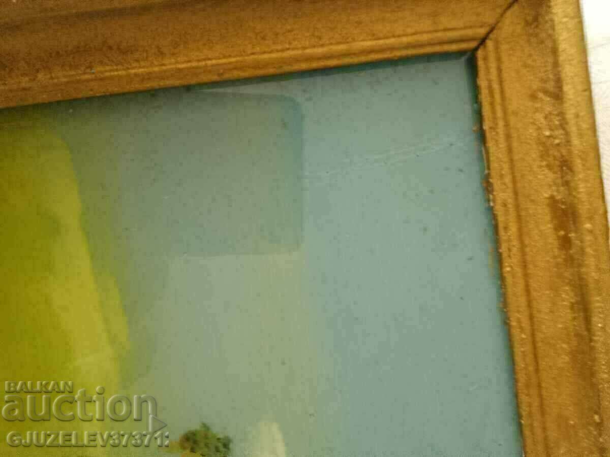 a beautiful landscape picture painted on the inside of a stick - 5 a beautiful landscape picture painted on the inside of a stick - 5