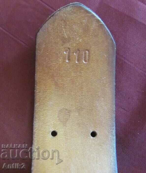 WWII Officer Leather Belt Germany - 7 WWII Officer Leather Belt Germany - 7