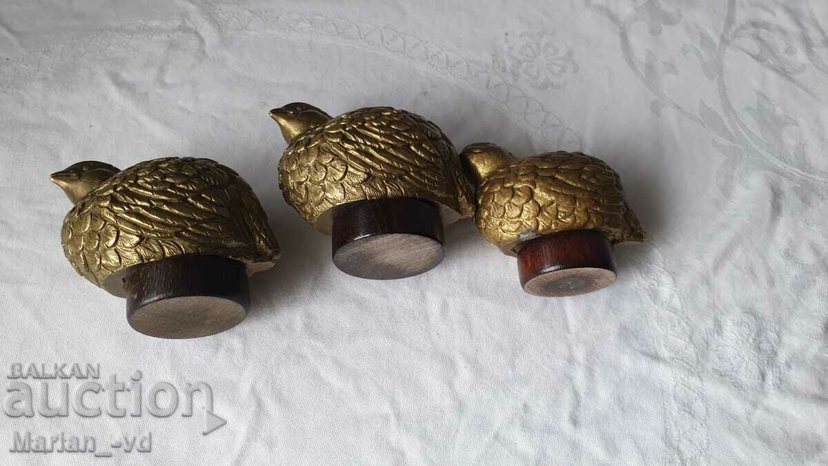 Livrarea Sare de prepeliță din bronz - 3 buc