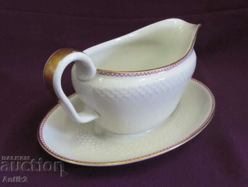 Auction 30s Art Deco Porcelain Saucer - Thomas - Germany Auction 30s Art Deco Porcelain Saucer - Thomas - Germany