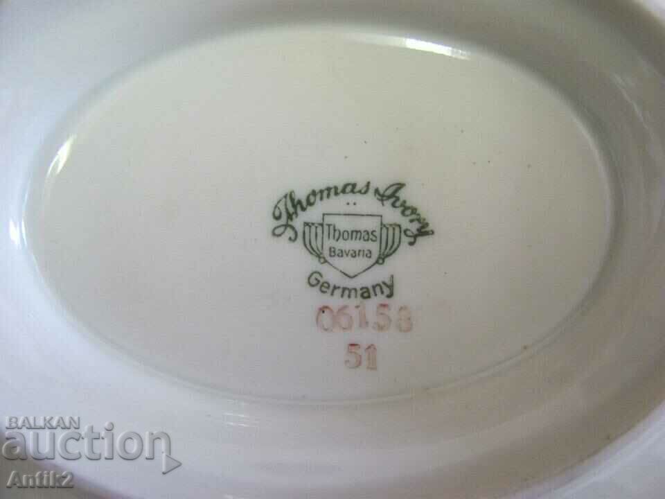 30s Art Deco Porcelain Saucer - Thomas - Germany - 7 30s Art Deco Porcelain Saucer - Thomas - Germany - 7