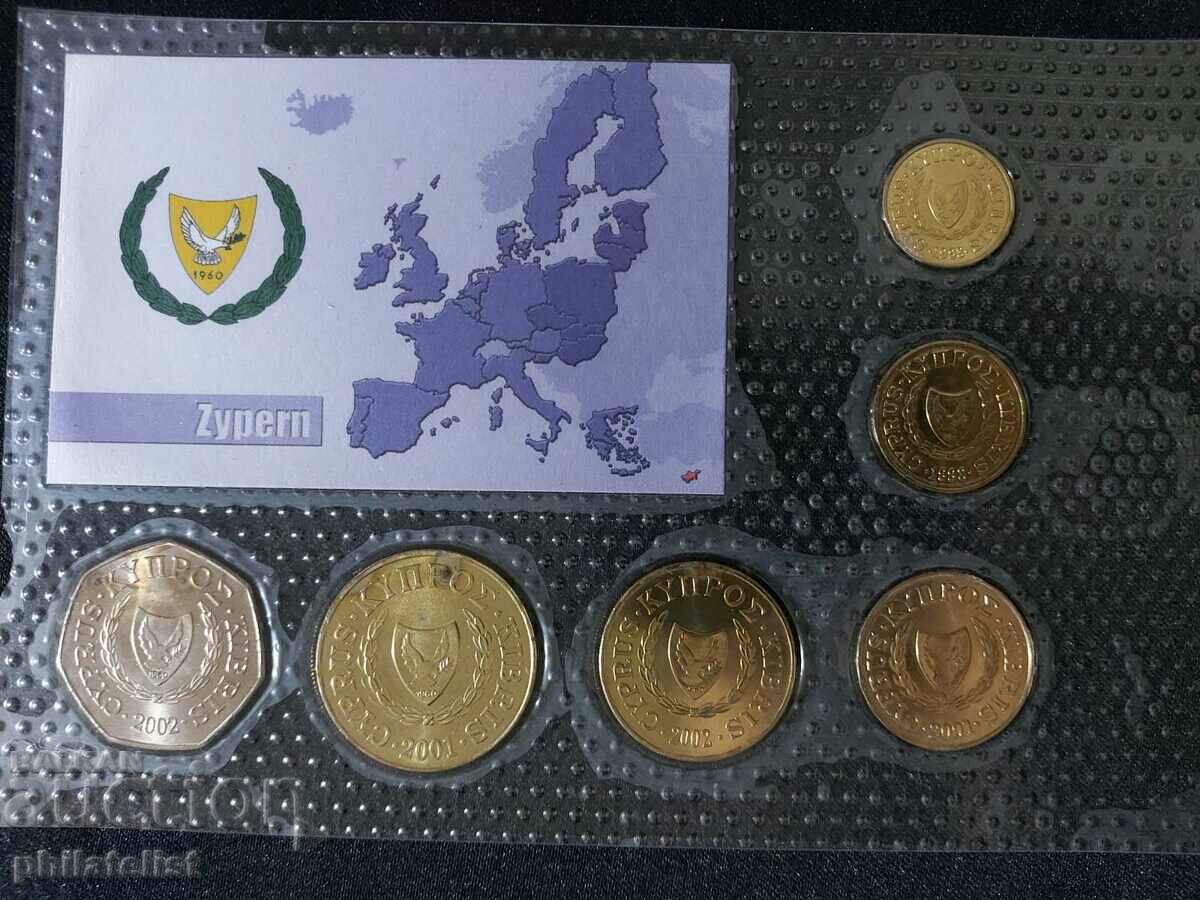 Complete set - Cyprus 1998-2002, 6 coins with price 22.00 BGN | € 11.25 Complete set - Cyprus 1998-2002, 6 coins with price 22.00 BGN | € 11.25